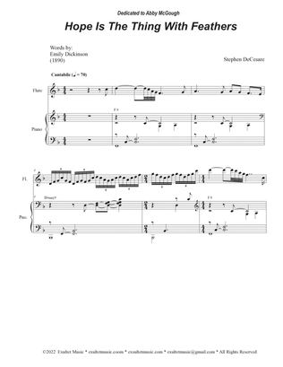 Hope Is The Thing With Feathers (Duet for Soprano and Tenor solo)