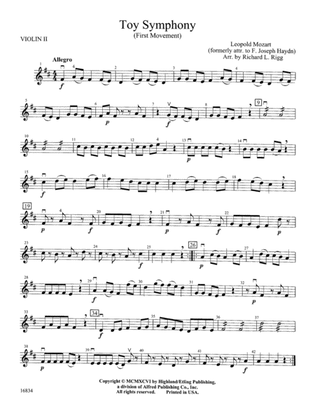Toy Symphony, 1st Movement: 2nd Violin