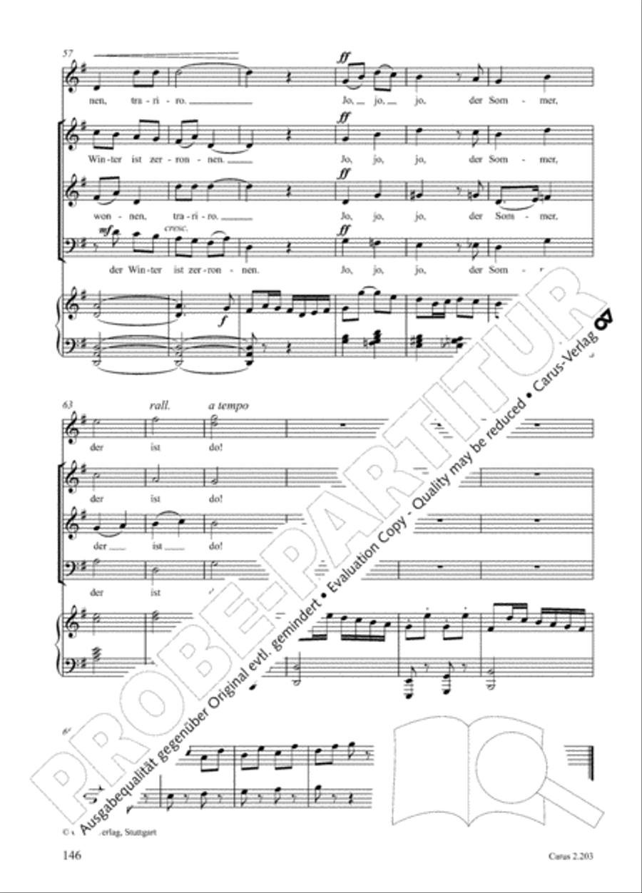 Loreley. Folk songs for choir (Loreley. Volkslieder fur Chor) Choir scores gallery preview page 149