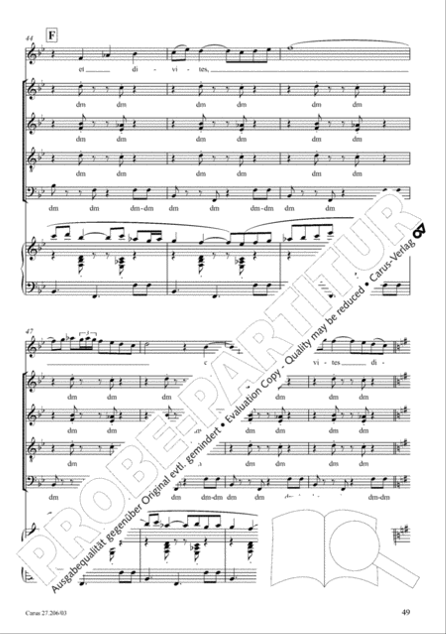 Magnificat 4-Part scores gallery preview page 50