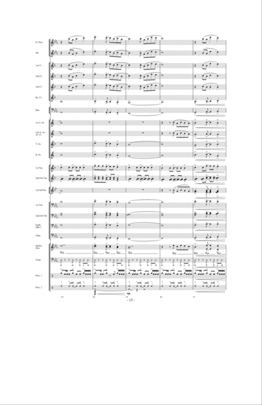 Forever Shining Concert Band scores gallery preview page 14