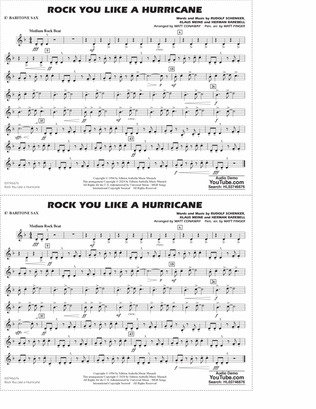Rock You Like A Hurricane (arr. Conaway/Finger) - Eb Baritone Sax