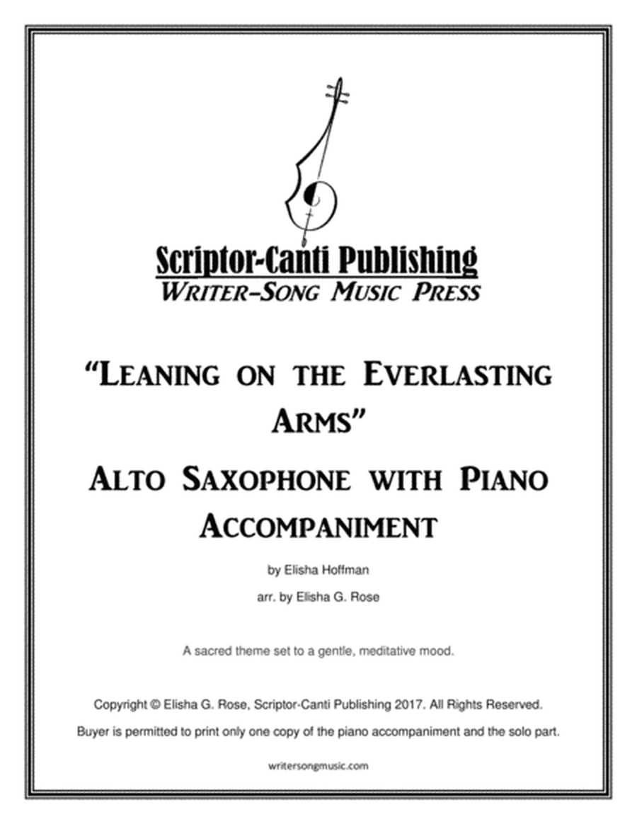 Leaning on the Everlasting Arms - Alto Saxophone image number null