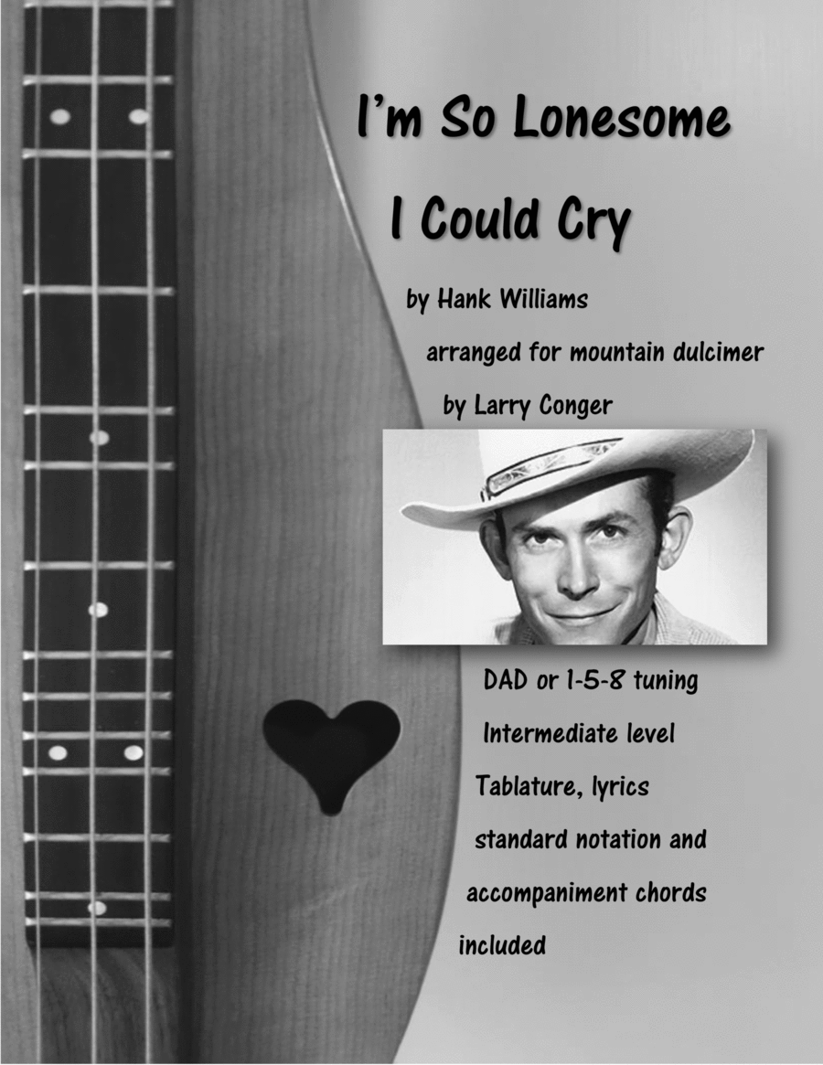 I'm So Lonesome I Could Cry Dulcimer scores gallery preview page 1