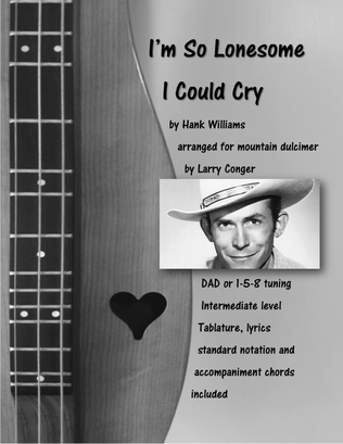 Book cover for I'm So Lonesome I Could Cry