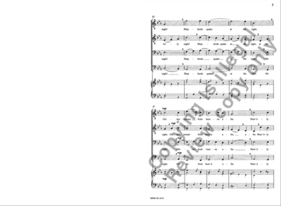 Silent Night TTBB scores gallery preview page 5