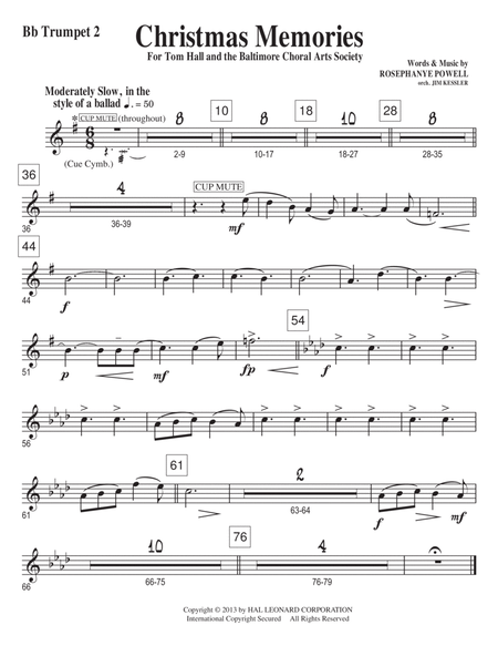 Christmas Memories - Bb Trumpet 2