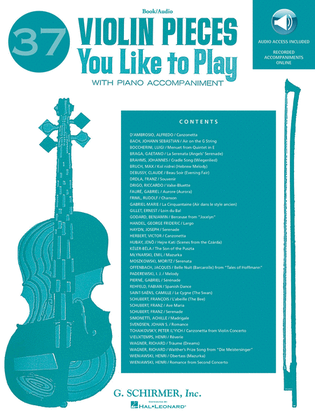 Book cover for 37 Violin Pieces You Like to Play