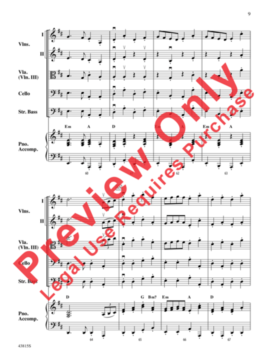 A Revolutionary War Tale String Orchestra scores gallery preview page 10