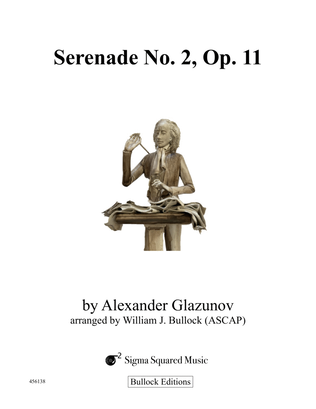 Book cover for Serenade No. 2, Op. 11 for Piano and Strings