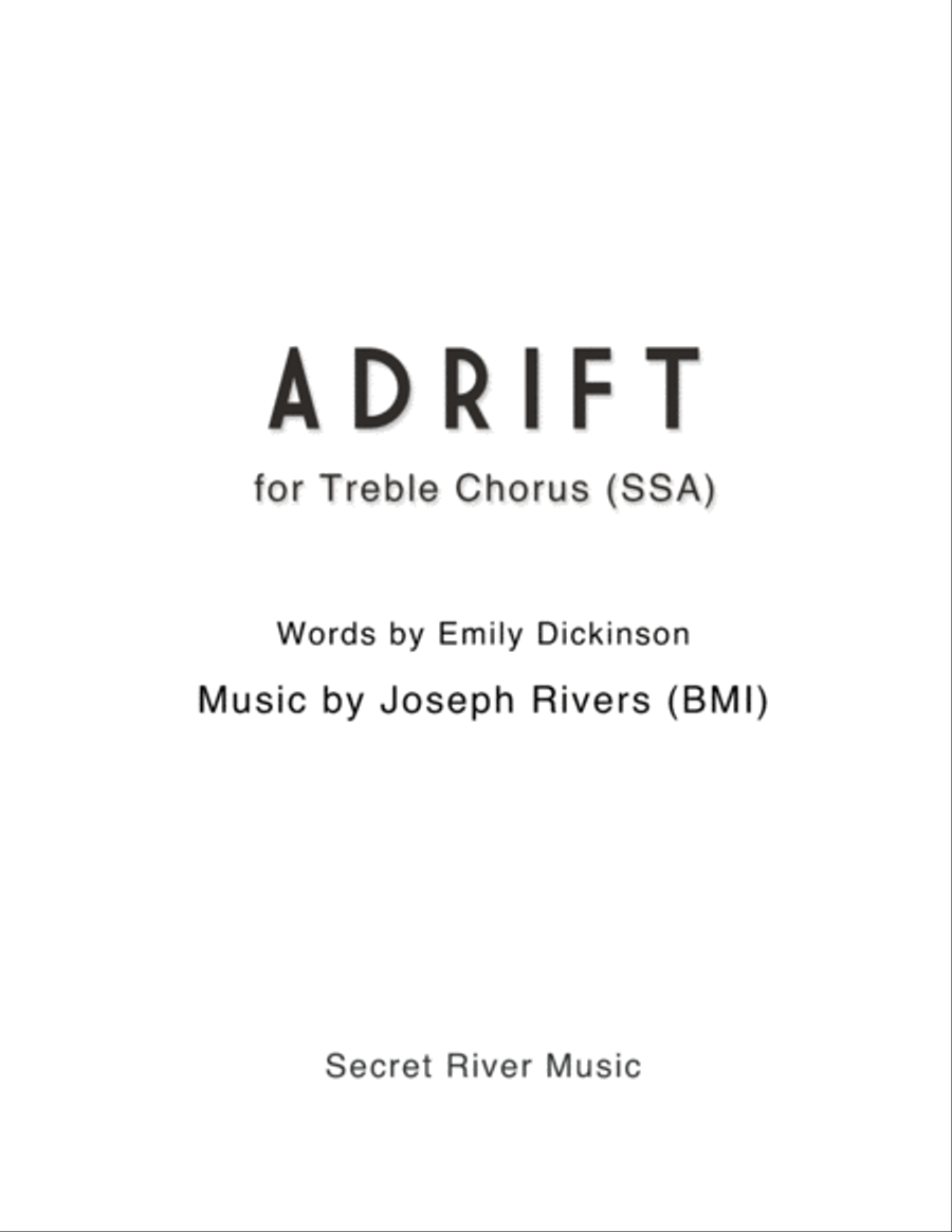 Adrift! Adrift! SSA scores gallery preview page 1