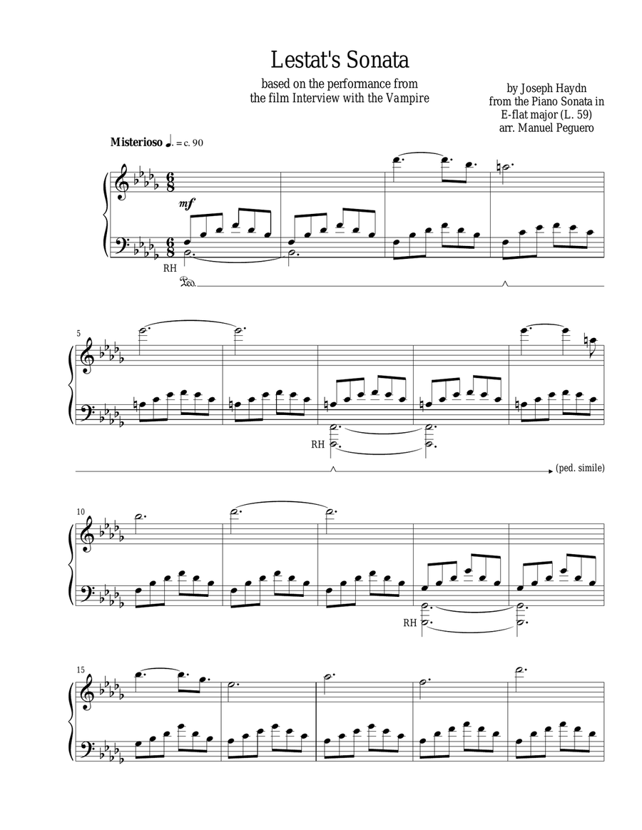 Lestat's Sonata (from the movie 