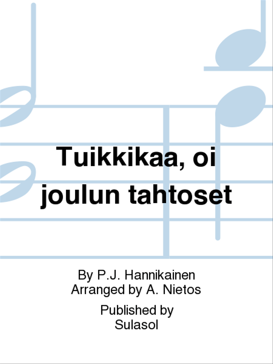 Tuikkikaa, oi joulun tähtöset Men's Choir scores gallery preview page 1