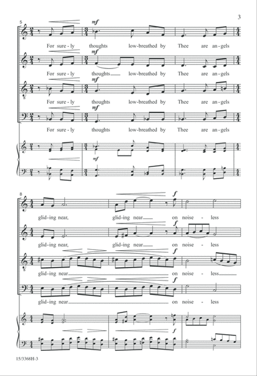 A Place Where Angels Sing 4-Part scores gallery preview page 3