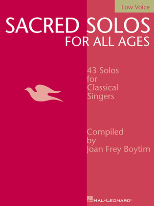 Book cover for Sacred Solos for All Ages - Low Voice