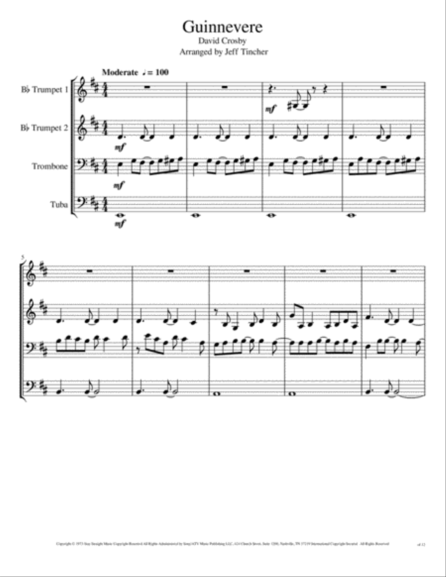 Guinnevere Brass Ensemble scores gallery preview page 2