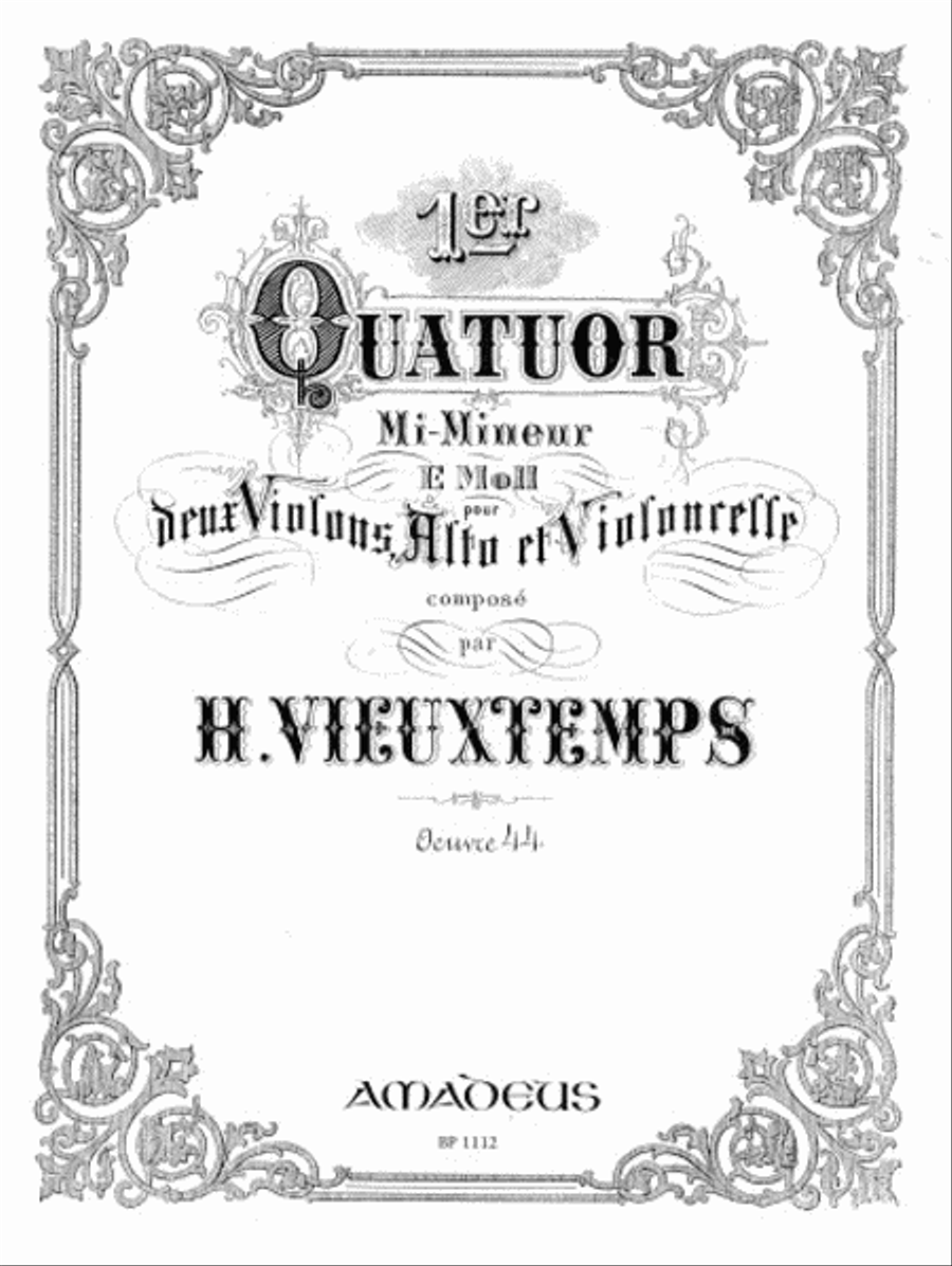 Quartet E minor op. 44 Cello scores gallery preview page 1