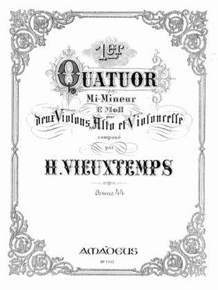 Book cover for Quartet E minor op. 44