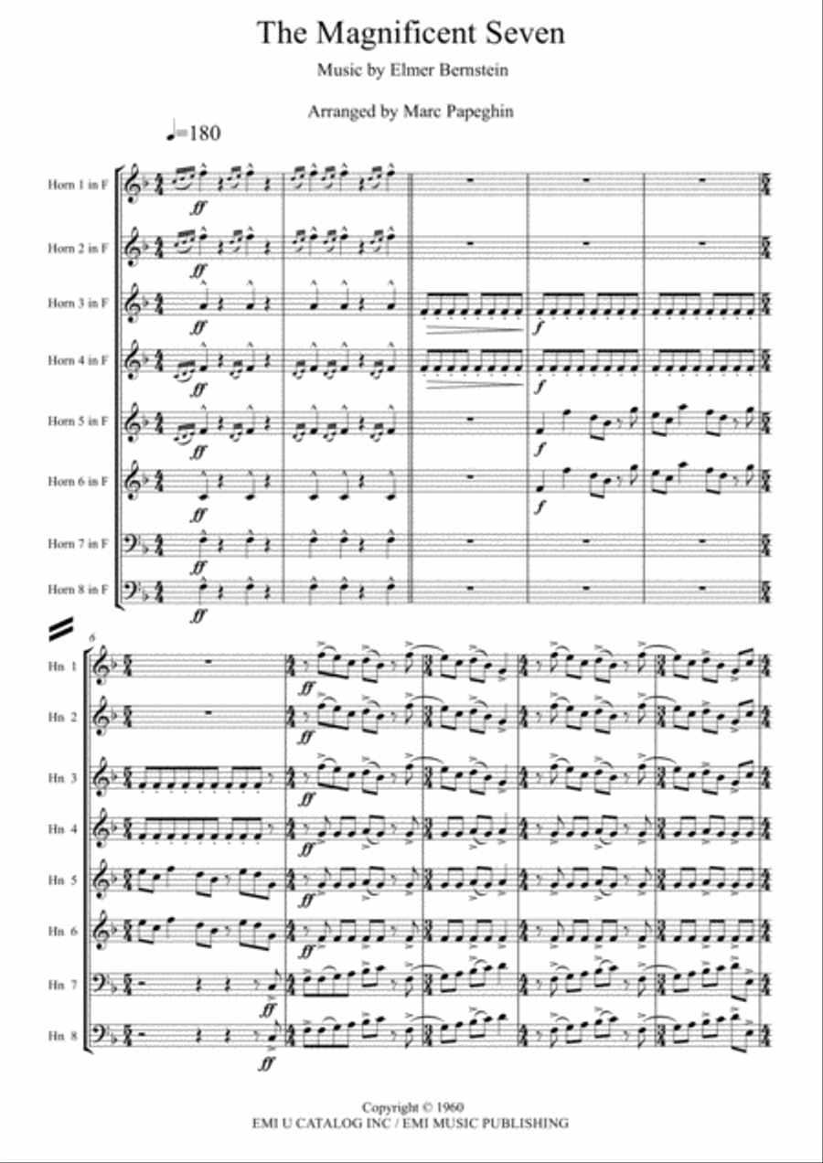 The Magnificent Seven The Magnificent Seven Brass Ensemble scores gallery preview page 2