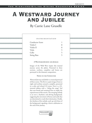 A Westward Journey and Jubilee: Score