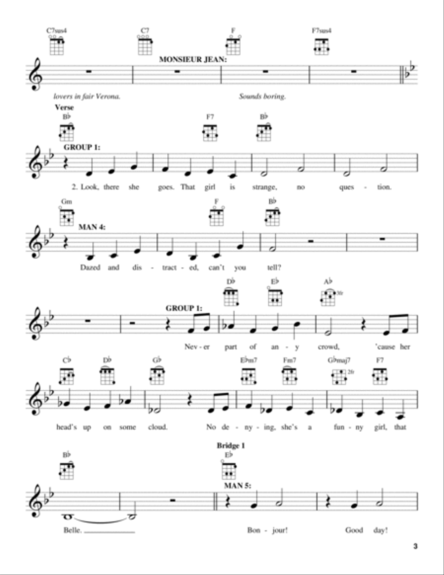 Belle (from Beauty And The Beast) Ukulele scores gallery preview page 3