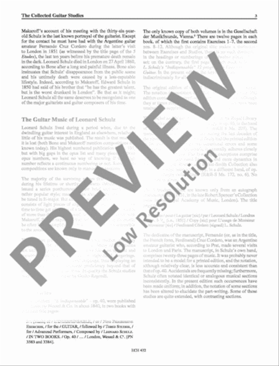 The Collected Guitar Studies Classical Guitar scores gallery preview page 4