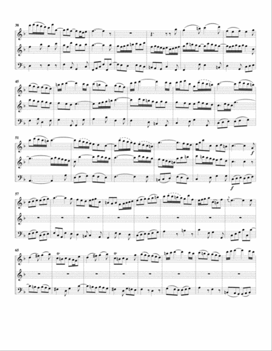 Aria: Gelobet sei der Herr from Cantata BWV 129 (arrangement for 3 recorders) Recorder scores gallery preview page 2