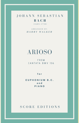 Book cover for Bach - Arioso from Cantata BWV 156 for Euphonium B.C. and Piano
