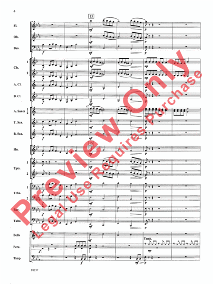 Twenty Carols in 2 Minutes Concert Band scores gallery preview page 5