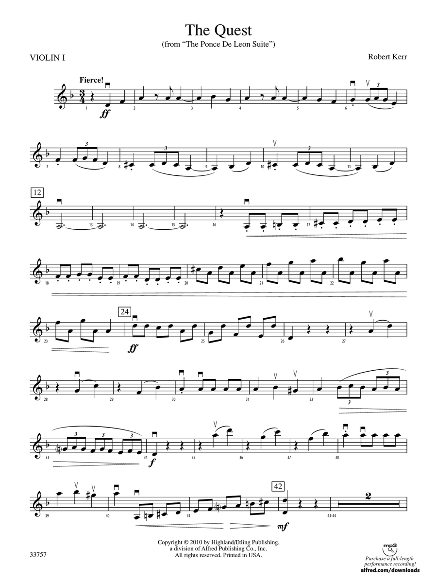 The Quest: 1st Violin