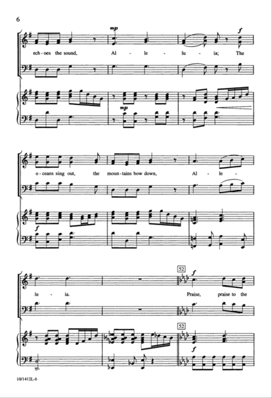 Praise to the Lamb Praise to the Lamb 3-Part scores gallery preview page 6