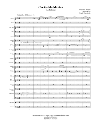 Che Gelida Manina (from La Boheme) - for concert band