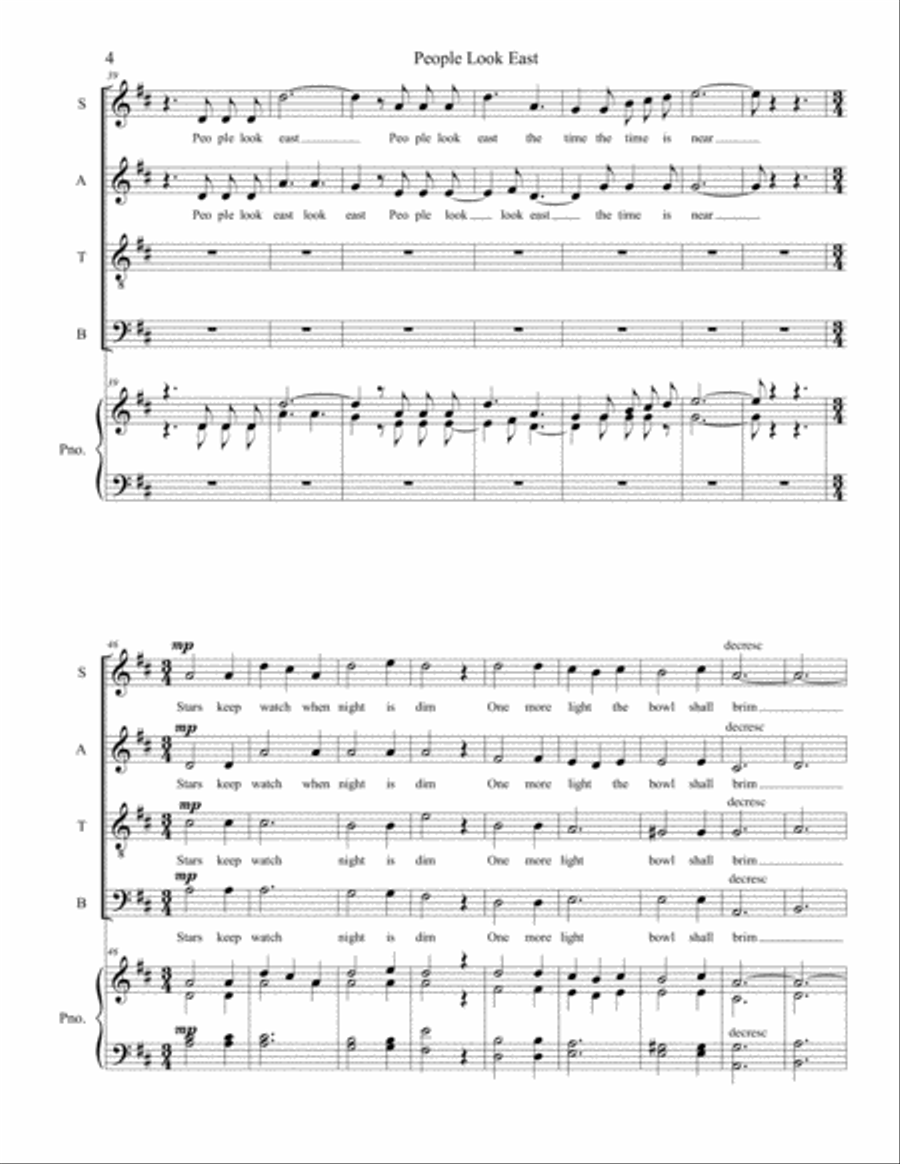 People Look East Small Ensemble scores gallery preview page 4