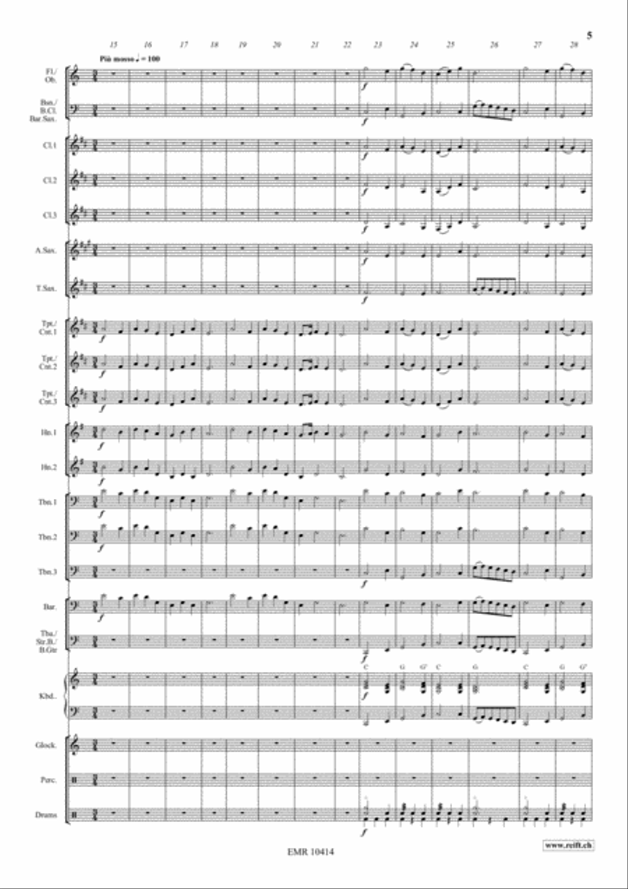 Swiss Holiday Concert Band scores gallery preview page 6