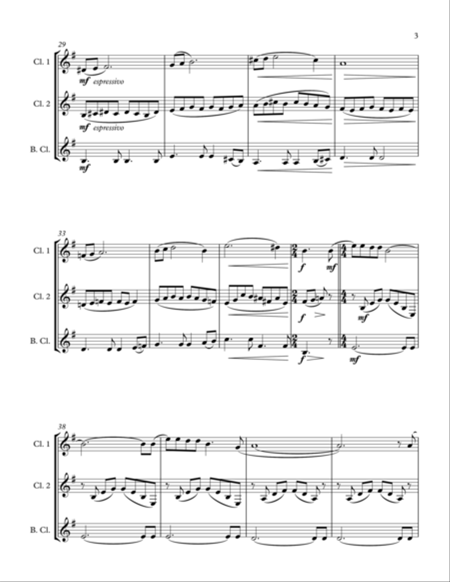 Walking In The Air Walking In The Air Woodwind Trio scores gallery preview page 4