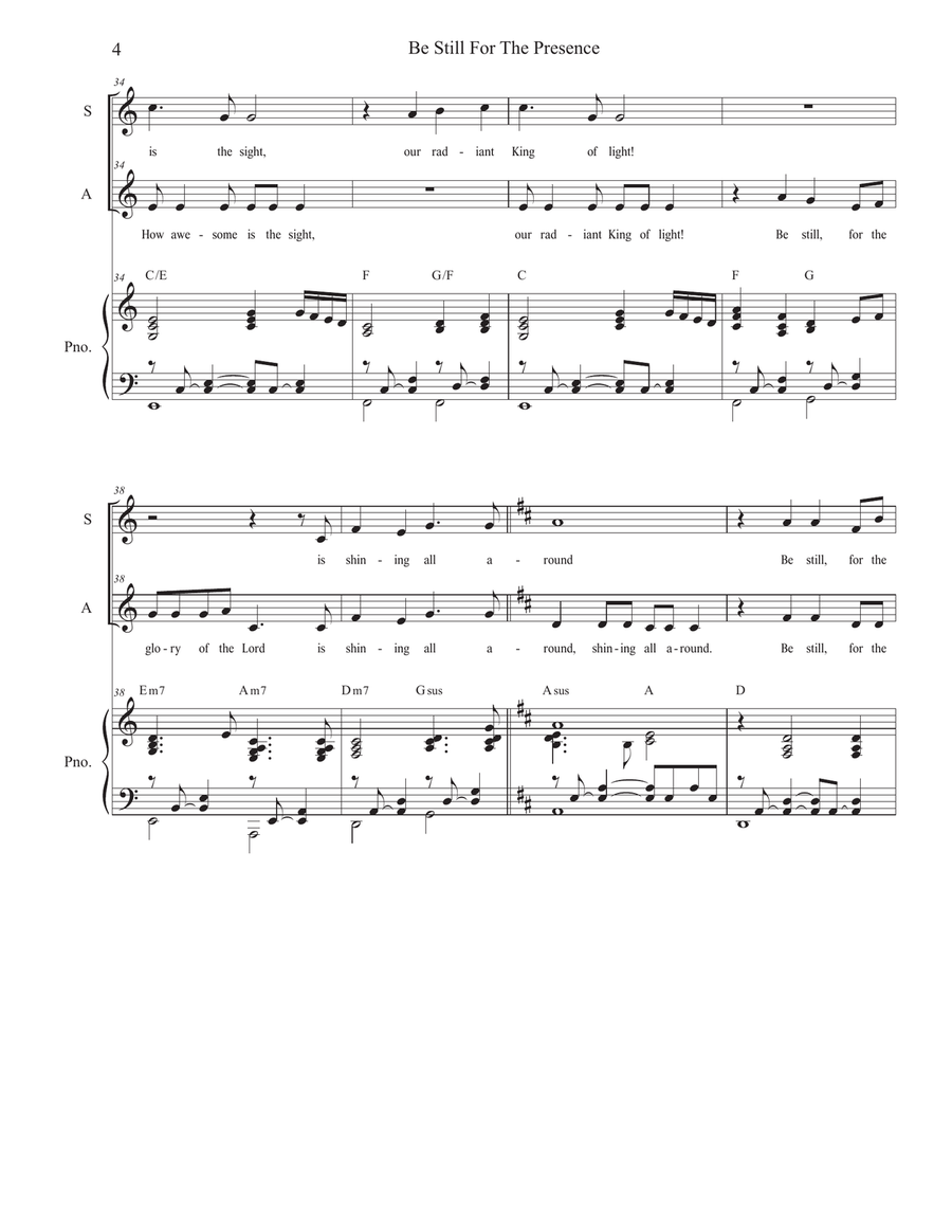 Be Still For The Presence Alto Voice scores gallery preview page 4