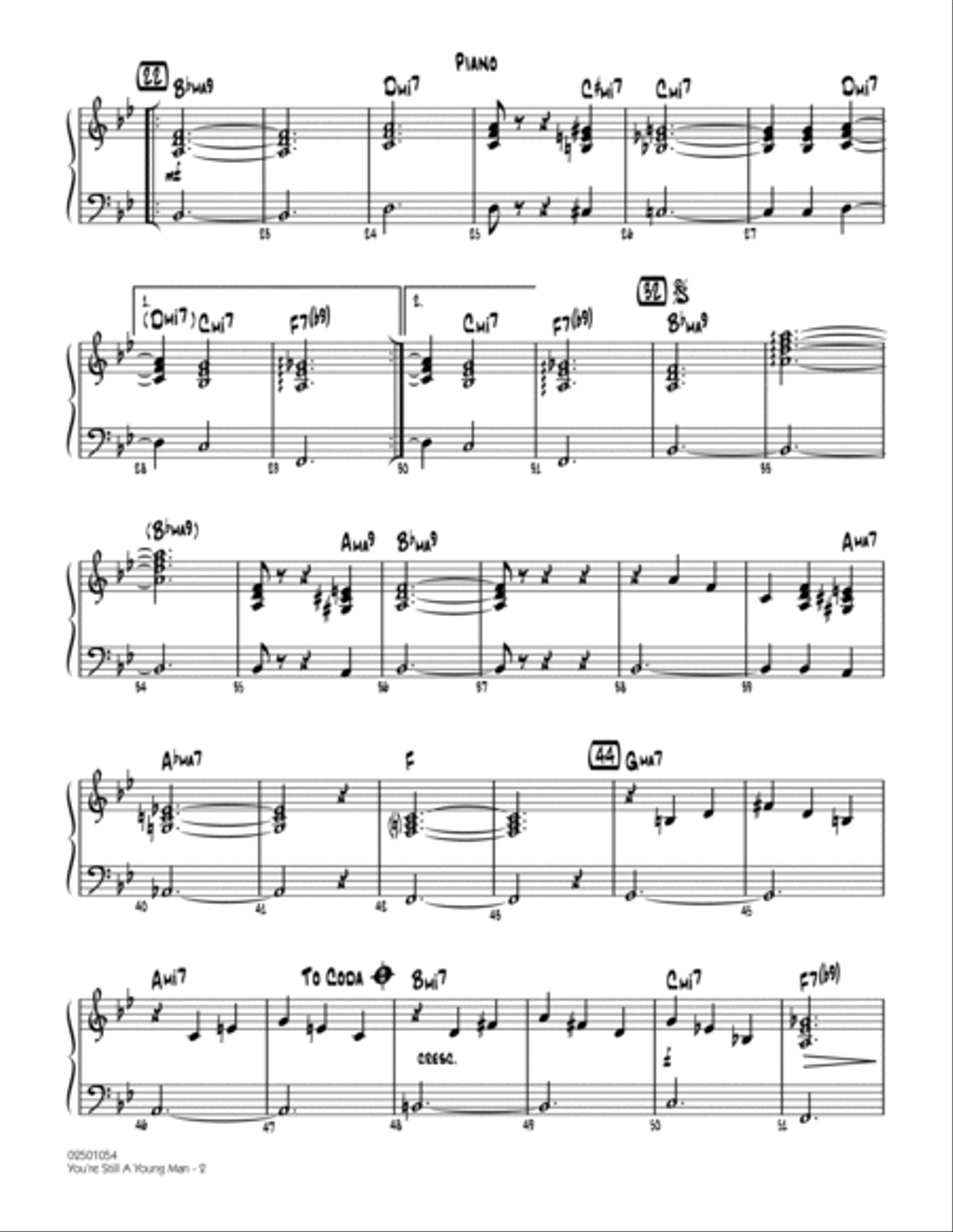 You're Still A Young Man - Piano Jazz Ensemble scores gallery preview page 2