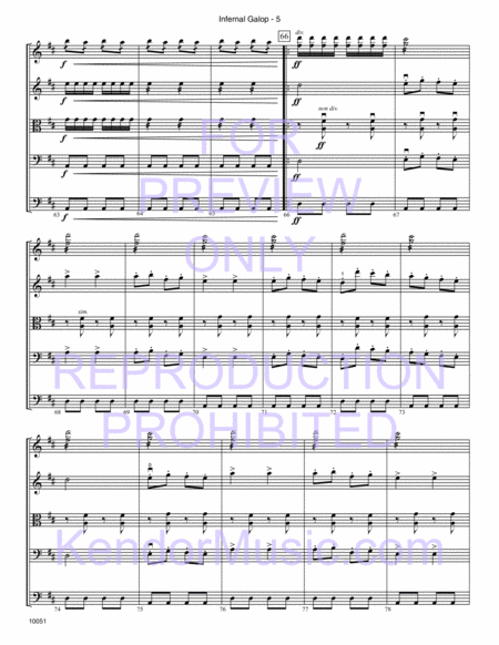 Infernal Galop (from Orpheus In The Underworld, Act 2) (Full Score)