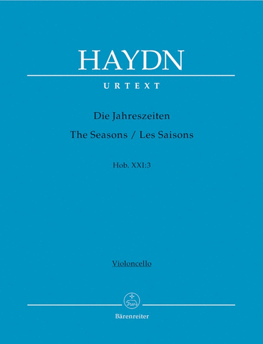 Haydn - The Seasons Hob Xxi/3 Cello Part