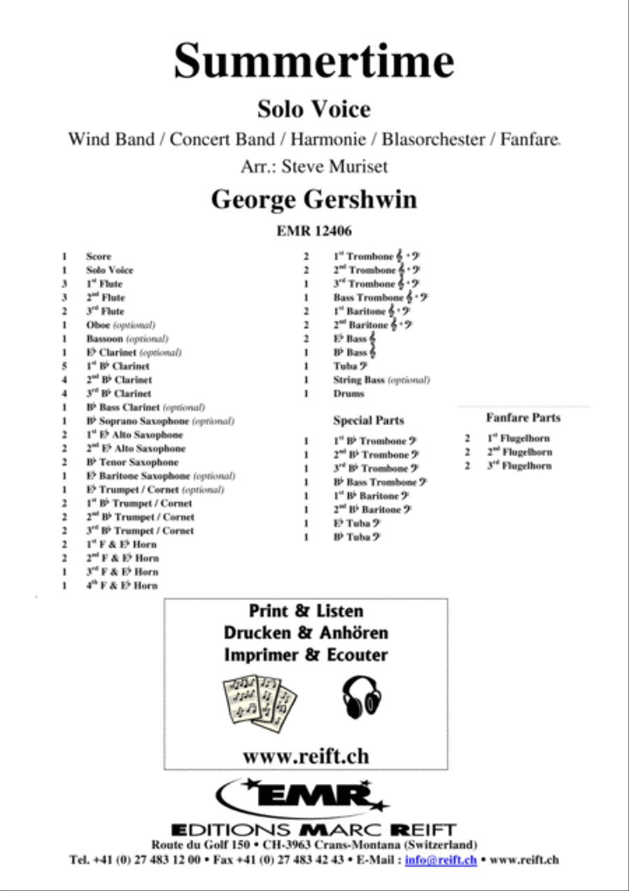Summertime Summertime Concert Band scores gallery preview page 2