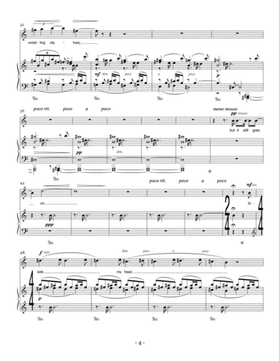 Five Songs on Erotic Poetry Chamber Music scores gallery preview page 5