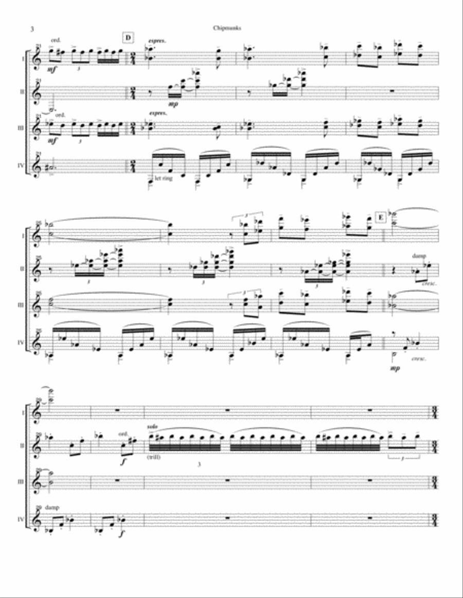 Chipmunks Small Ensemble scores gallery preview page 3
