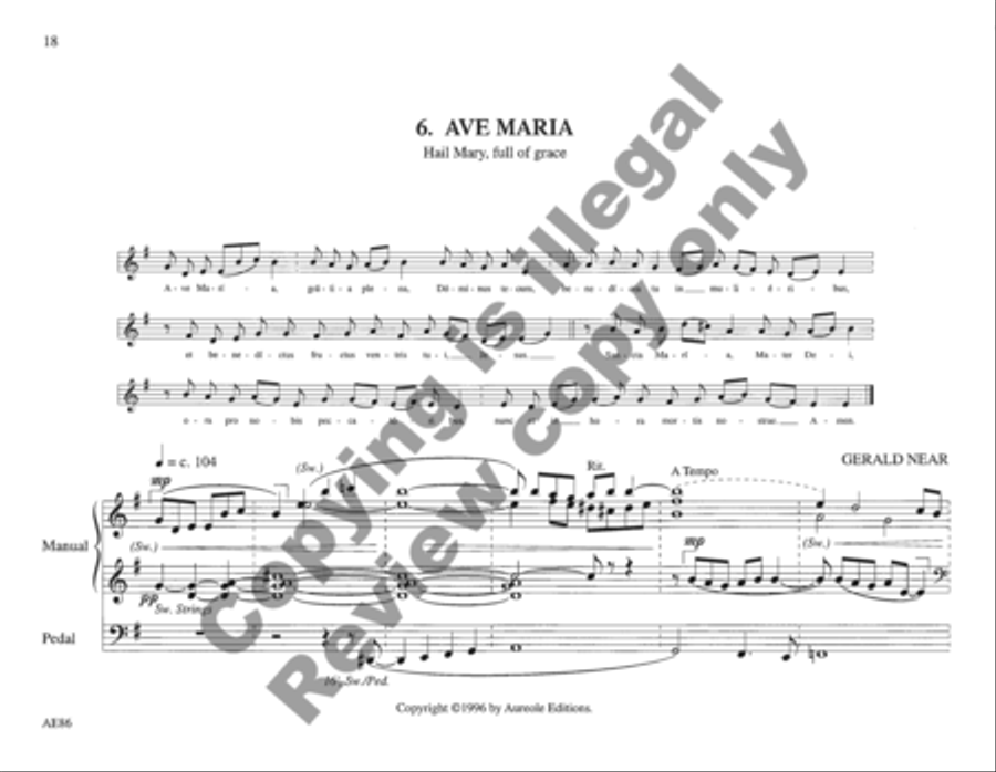St. Augustine's Organbook Organ scores gallery preview page 17