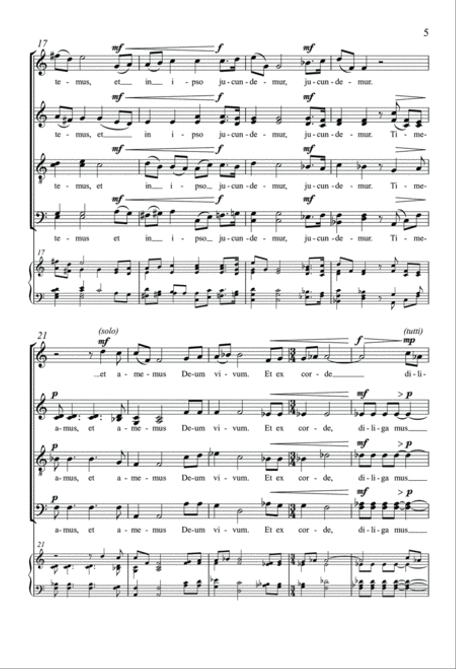 Ubi Caritas Ubi Caritas Divisi scores gallery preview page 4