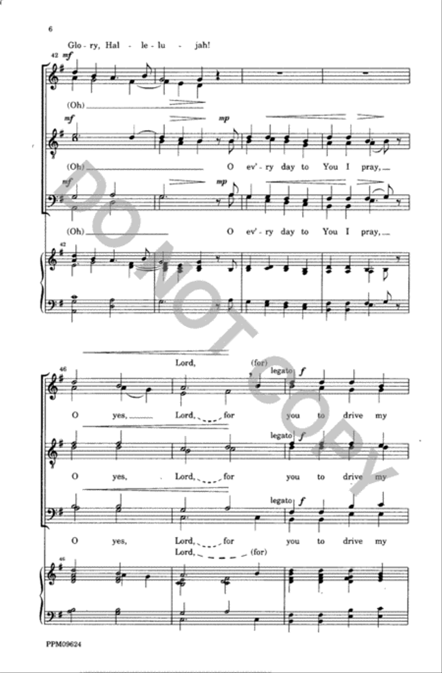 Sometimes I Feel Like A Motherless Child/Nobody Knows the Trouble I've Seen A Cappella scores gallery preview page 7
