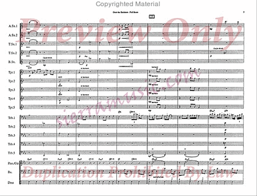 Over The Rainbow Jazz Ensemble scores gallery preview page 4