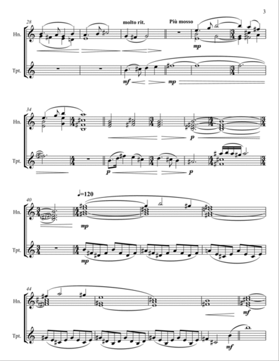 Maleficent Flies Brass Duet scores gallery preview page 3