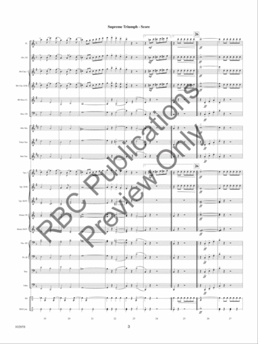 Supreme Triumph Supreme Triumph Concert Band scores gallery preview page 6