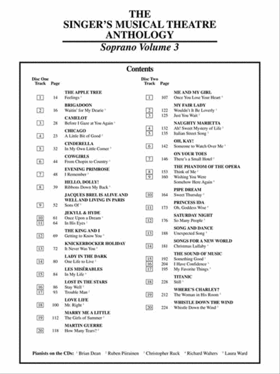 The Singer's Musical Theatre Anthology – Volume 3 Voice Solo scores gallery preview page 5