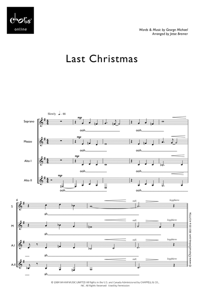Last Christmas (arr. Jetse Bremer)